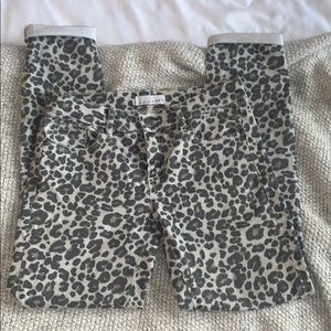 LOFT Leopard print jeans
